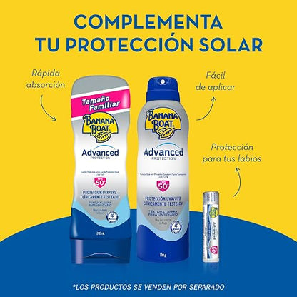 Banana Boat Advanced Protection Protector Solar 50 FPS Loción de 240ml