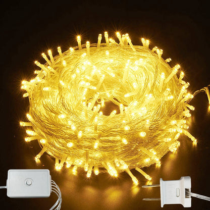 DOSYU Luces Navideñas LED 10 m, 200 LED, 8 Modos, IP44 - 10M 200LED - Blanco cálido