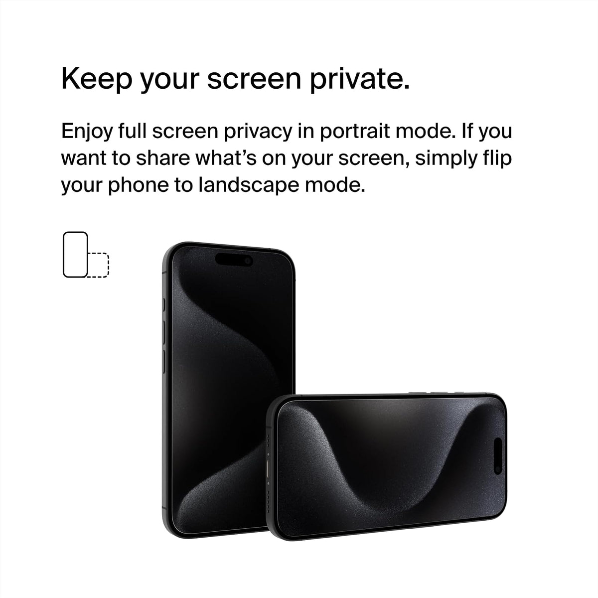 Belkin - Película protectora de vidrio para iPhone 15 Pro, vidrio templado (antiespía, vidrio templado, AGC japonés), antibacteriano, ultrafino de 0,33 mm con kit de instalación fácil OVA149zz