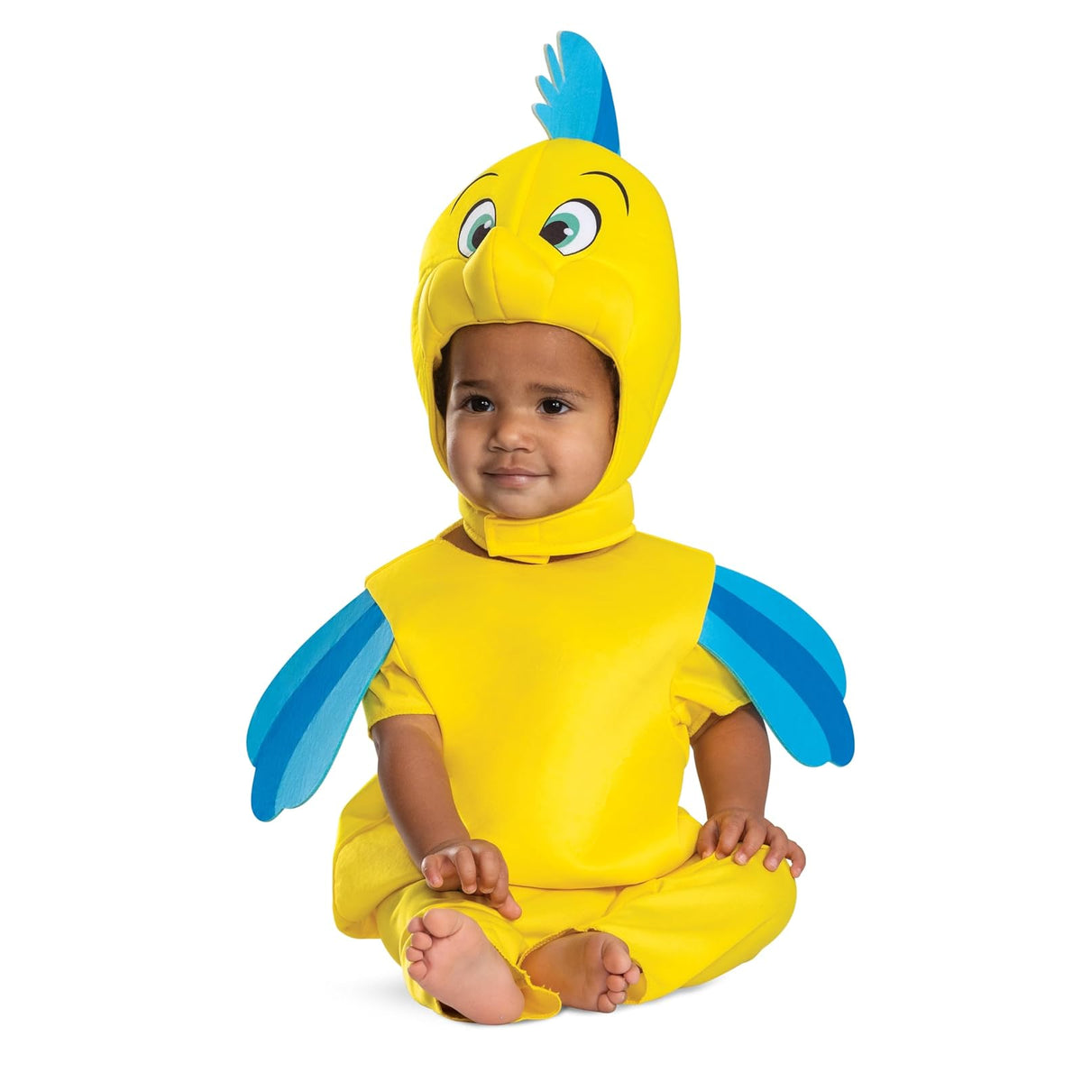 Disguise Flounder Animated Classic Costume, Official the Little Mermaid Costume Disfraz Infantil