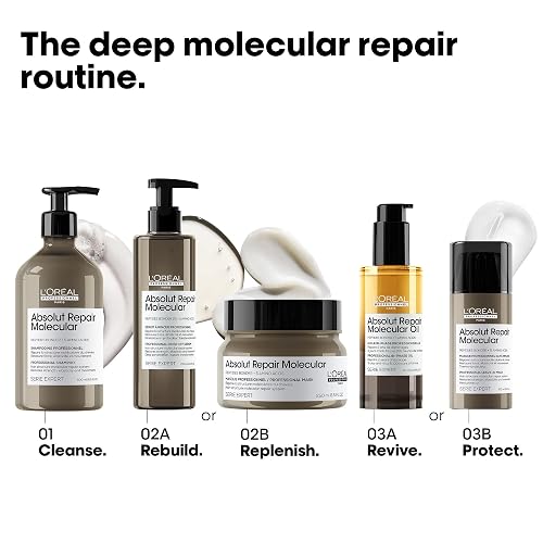 L'Oréal Professionnel Absolut Repair Molecular Leave In | Para cabello muy dañado a nivel molecular. Mascarilla leave-in que protege sin enjuague, con protección térmica.