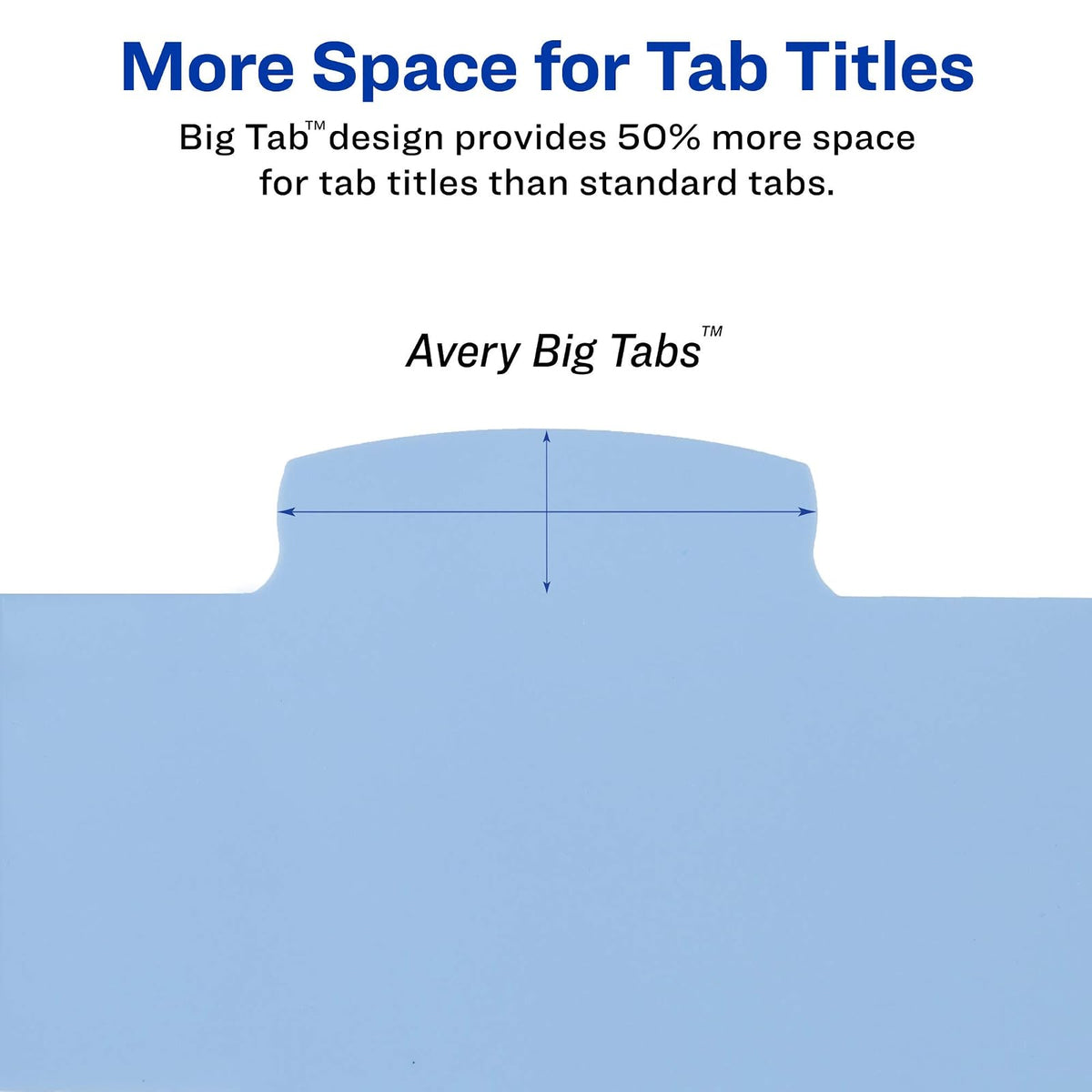 Avery Big Tab Write & Borase Divisores de plástico duraderos para carpetas de 3 anillos, juegos de 8 pestañas, colores pastel, 3 juegos de divisores de carpeta, ideal para organizar informes,