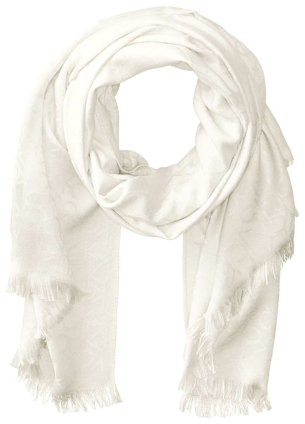 Calvin Klein - Bufanda de cambray suave para uso diario - Talla Única - Eggshell