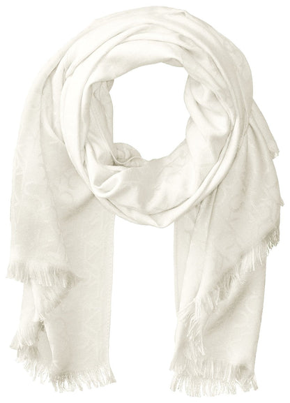 Calvin Klein - Bufanda de cambray suave para uso diario - Talla Única - Eggshell