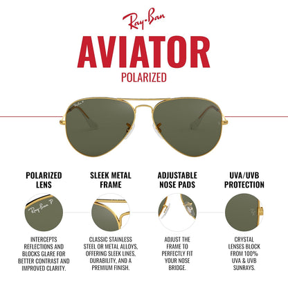 Lentes oscuros RB3025 Aviator Classic Evolve Everglasses, Ray-Ban, Unisex adulto, Oro brillante/transparente a gris fotocromático., 55 mm