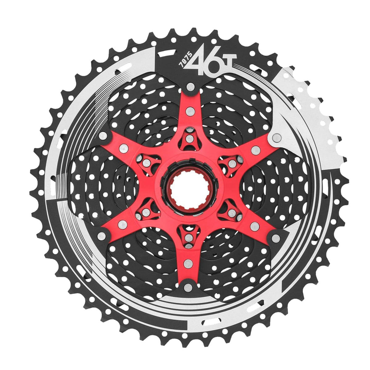 SUNRACE Cassette de Piñones MTB CSMX8 11P 11/50D Aluminio Negro Cajita CSMX8.EA5R.0S1.BXB