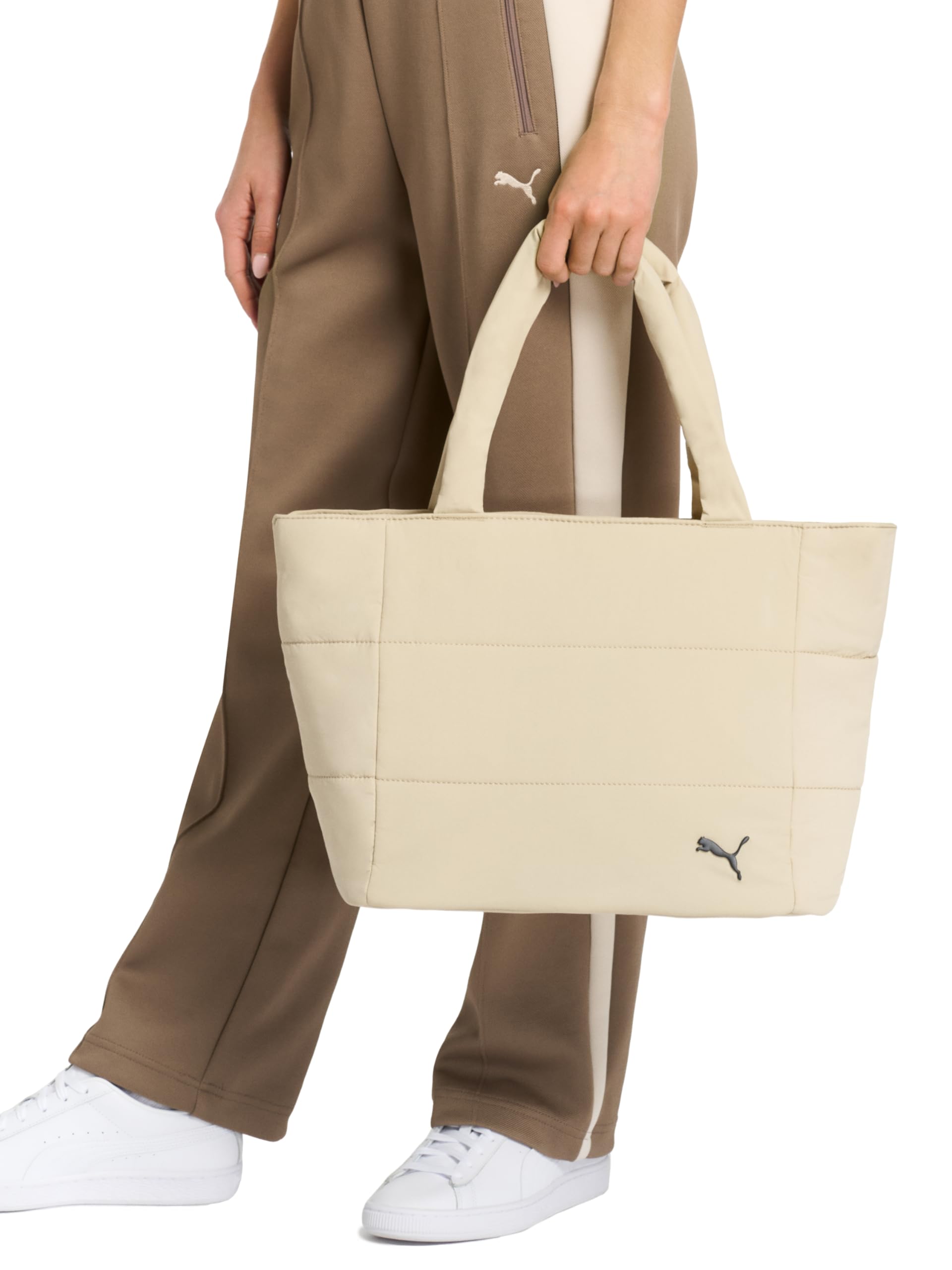PUMA - Bolso de felpa para mujer, Arena, Una talla, Bolso de peluche