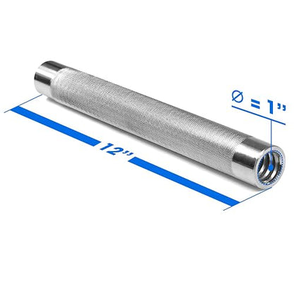 Yes4All Barra para Mancuernas de 1 y 1.15 Pulgadas para Mancuernas Ajustables 40, 50 y 60 Lb, Barra para Pesas, Conector de Mancuernas para Ejercicio y Entrenamiento en Casa