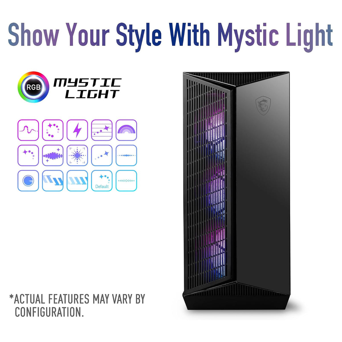 msi MPG GUNGNIR 111R Gabinetes para Computadora de Escritorio, Negro