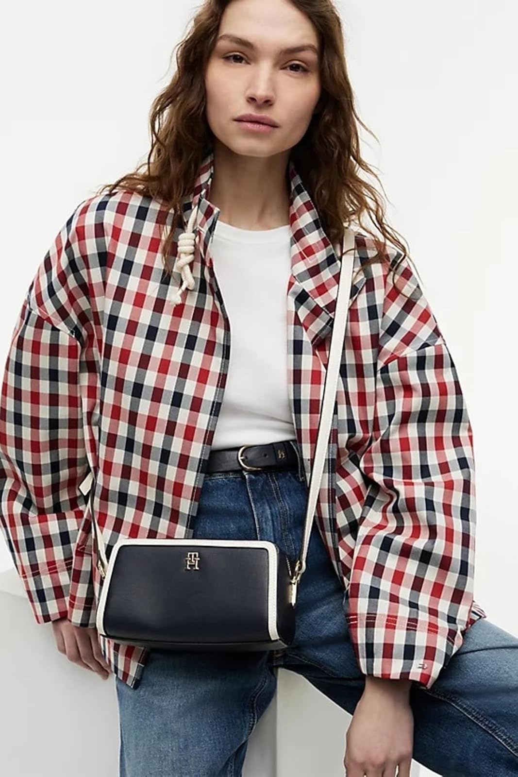 Tommy Hilfiger Bolsa Camera Para Mujer | Poliuretano