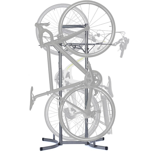 Delta Cycle - Estante vertical para 2 de alta resistencia, soporte vertical no empotrado para de hasta 150 libras, soporte ajustable sin herramientas para eléctricas,