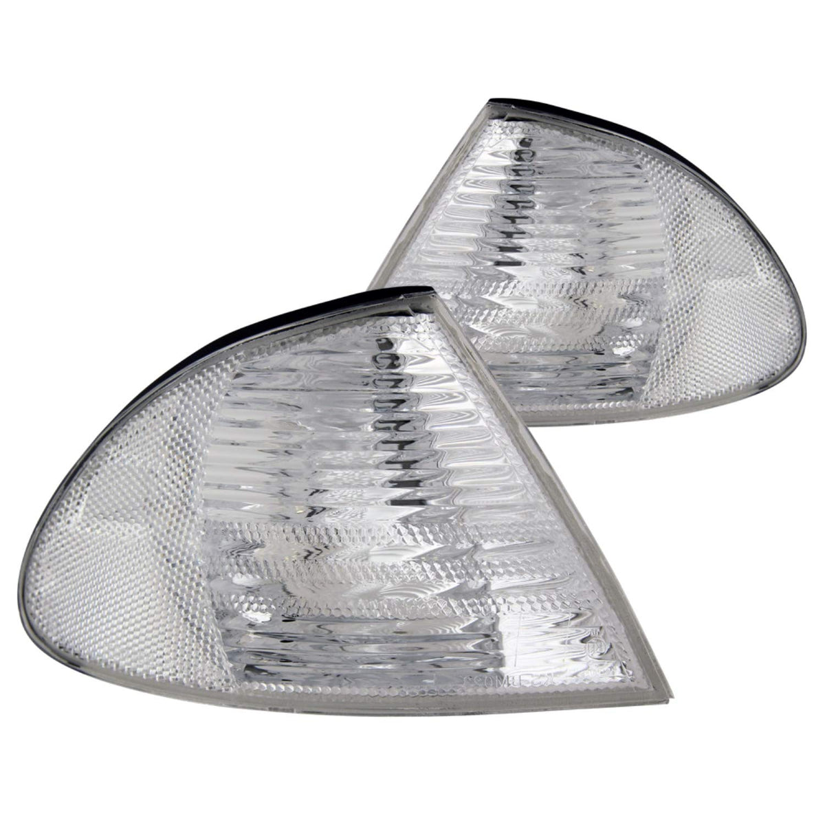 Anzo USA 521006 BMW transparente con reflectores ámbar, montaje de luz de esquina, se vende en pares