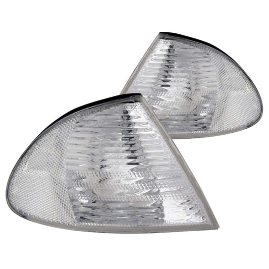Anzo USA 521006 BMW transparente con reflectores ámbar, montaje de luz de esquina, se vende en pares
