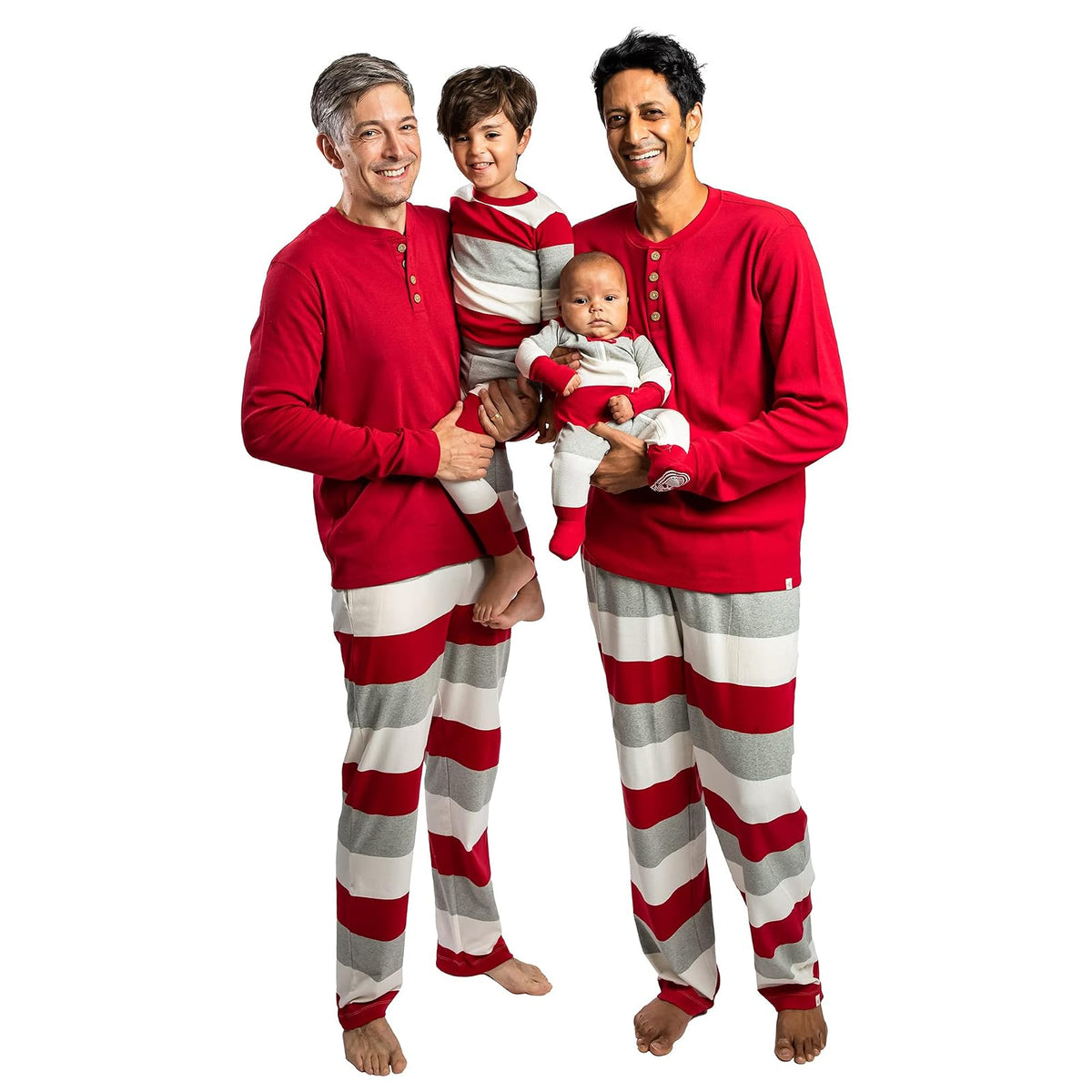 Burt's Bees Baby Pijama Familiar a Juego, Algodón Orgánico - Para hombres - 2XL - Jumbo Multi Stripe