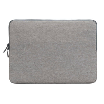 Rivacase 7703 Elegante Funda Gris p MacBook Pro 14 o Ultrabook 13.3". Fabricada con RPET Ecológico Reciclado, Resistente al Agua, Doble Cierre, Protección contra Golpes Accidentales Colección Suzuka