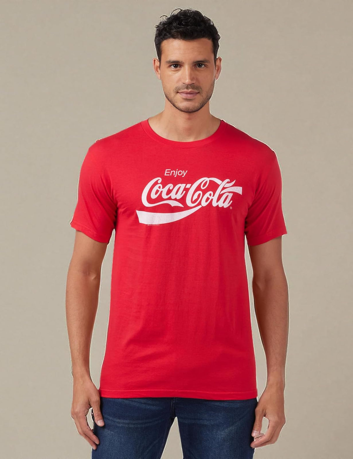 Coca-Cola Coca-Cola Playera de Manga Corta Eighties Coke Camiseta para para Hombre