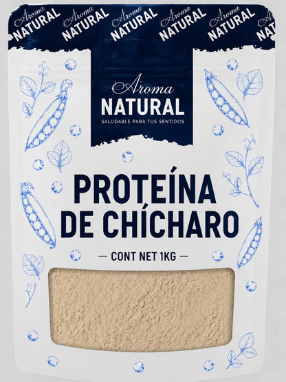 Aroma Natural | Proteína de Chícharo 1 kg – Bolsa Resellable | Vegana · Sin Gluten · Sin Lactosa | Proteína Vegetal para Smoothies, Batidos y Repostería