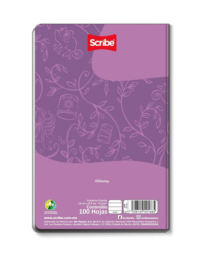 Scribe, Disney Classics®, Cuaderno Francés, Pasta Dura, Cosido, Raya, 100 hojas, Pascal