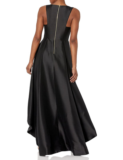 Calvin Klein Vestido sin Mangas con Cuello en V y Cierre Trasera. Vestido Formal para Mujer