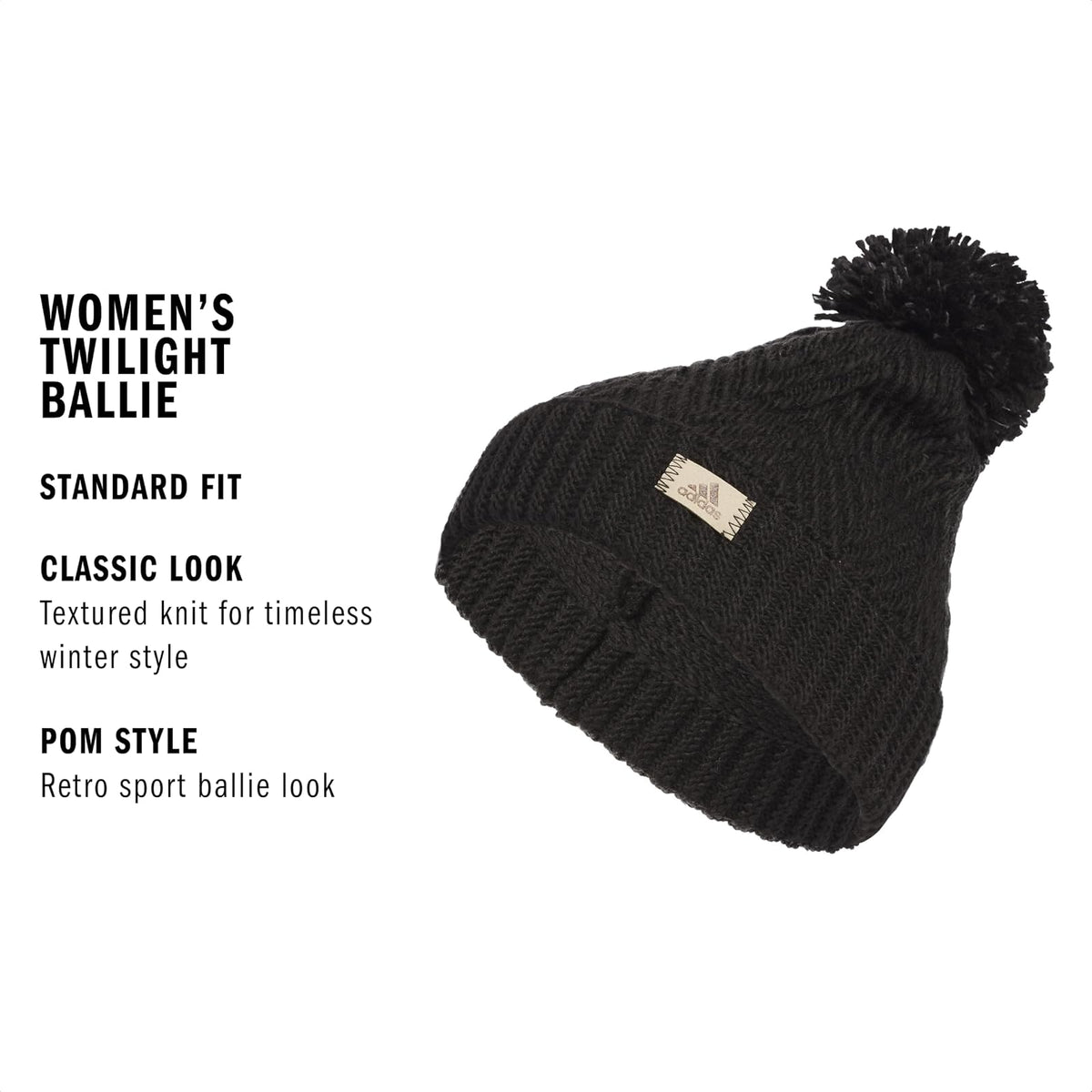 adidas Gorro Twilight Ballie Pom Sombrero de Copa Baja para Mujer