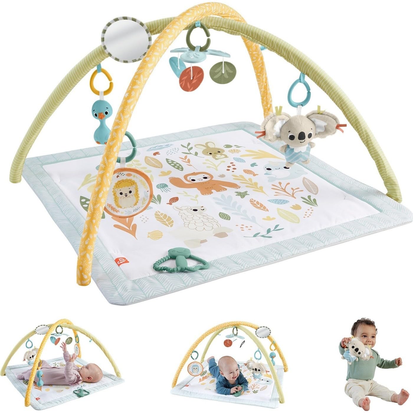 Fisher-Price Baby Gimnasio para Bebés Primeros Sentidos para bebés de Recién Nacidos en adelante