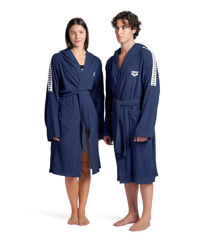 ARENA arena Team Stripe Unisex Bathrobe with Tie Belt and Pockets Soft Warm Robe Albornoz Adultos unisex