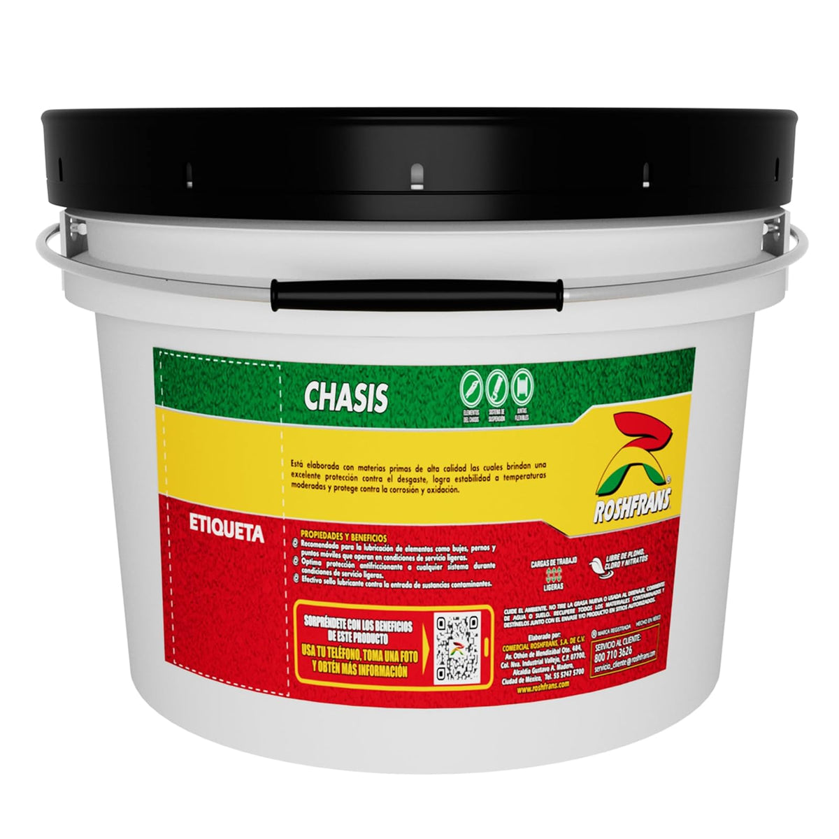 Roshfrans Cubeta de 3.500 Kg de Grasa Chasis 1 CR