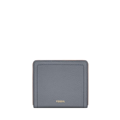 Cartera plegable Fossil Logan de piel en color azul para mujer - Talla Única - Azul