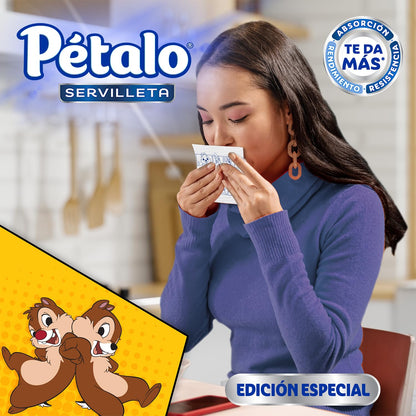 Pétalo Servilleta, EDICIÓN ESPECIAL, Pack de 4 bolsas con 450 servilletas C/U