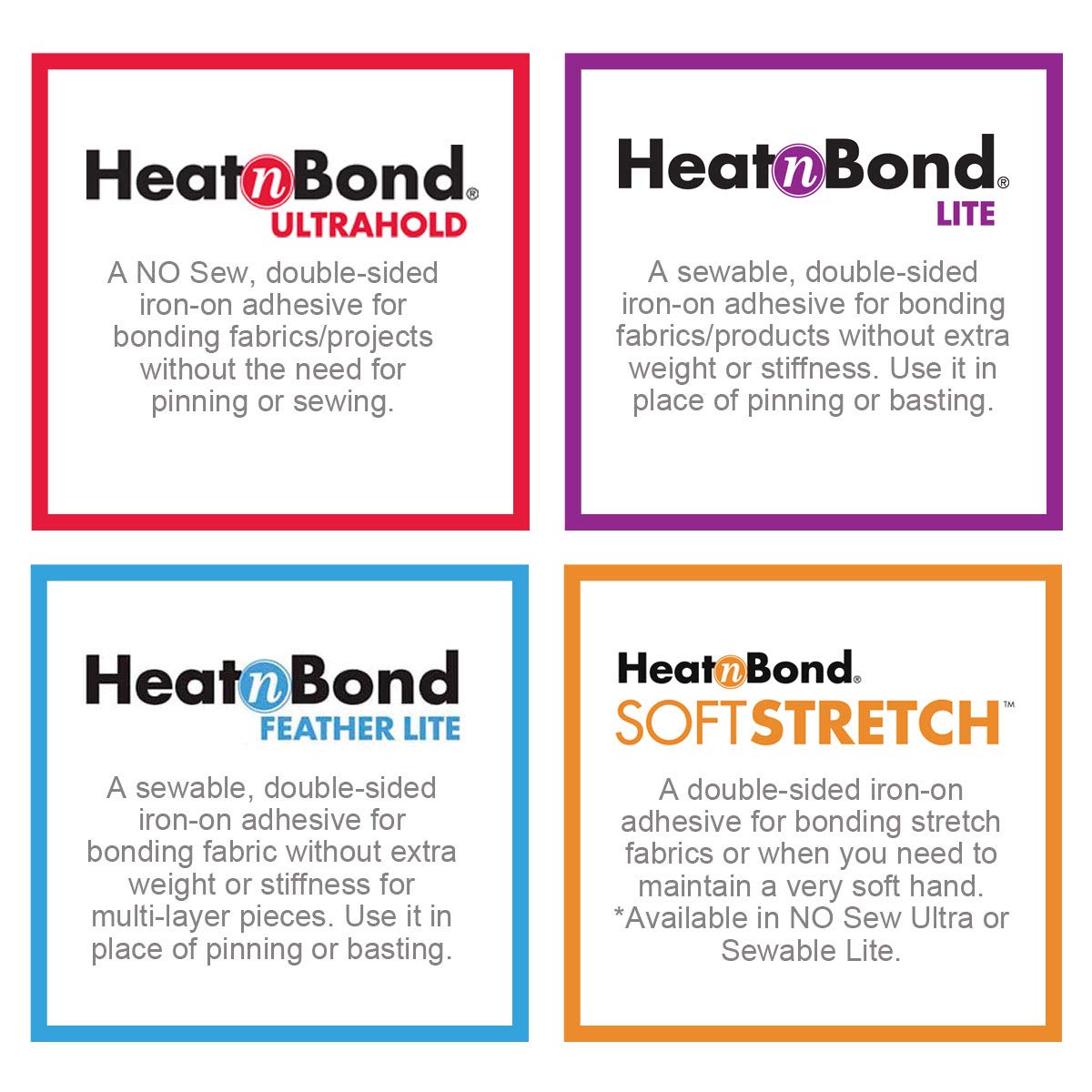 HeatnBond UltraHold - Adhesivo para planchar, 17 pulgadas x 75 yardas, caja de exposición, color blanco