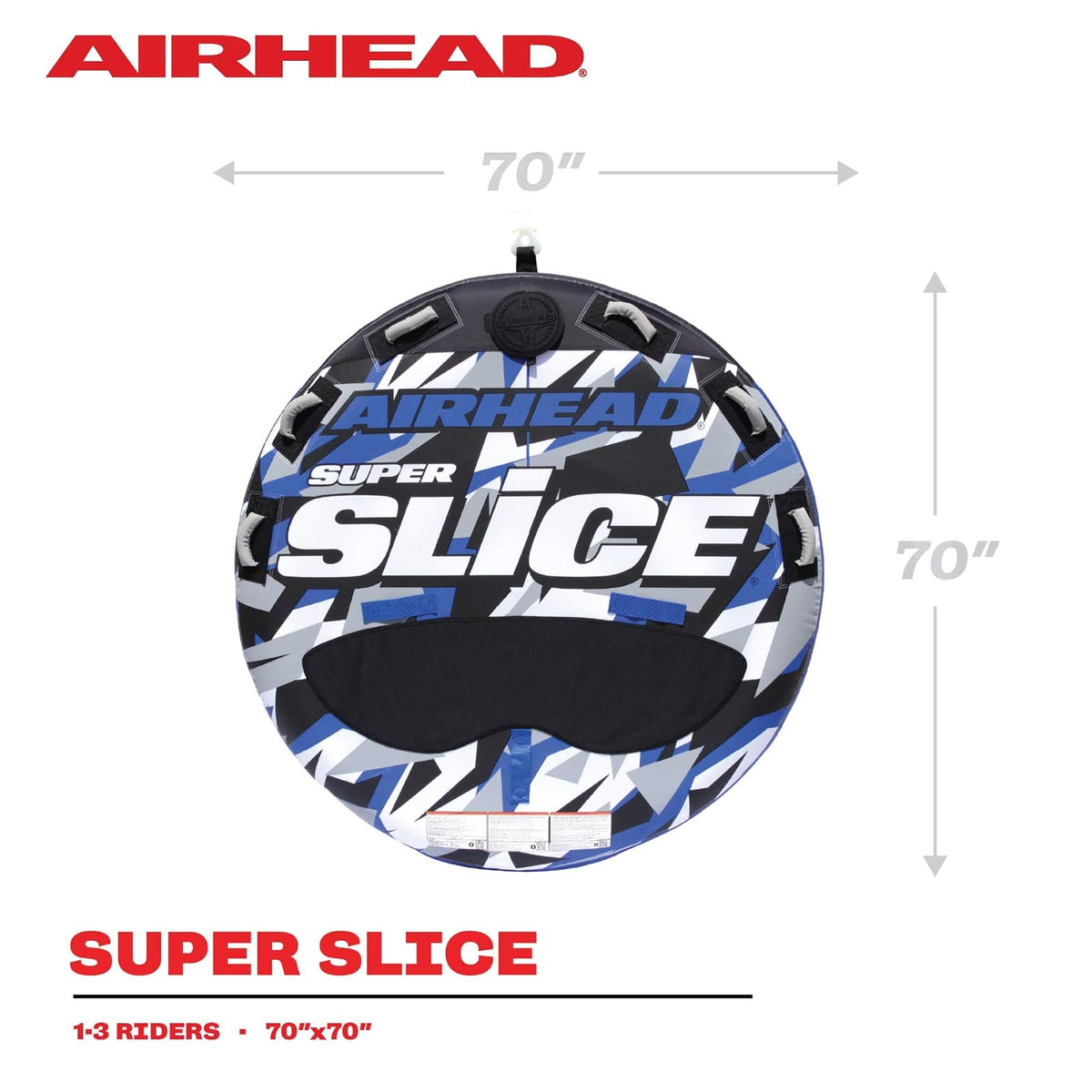Airhead Super Slice | Tubo remolcable para 1-3 Jinete para navegar