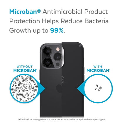 Speck - Funda para iPhone 13 Pro, protección contra caídas y arañazos con protección de Doble Capa y diseño Delgado para iPhone 13 Pro, CandyShell Pro, Negro/Gris pizarrón