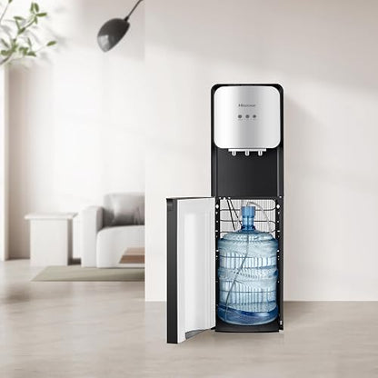 Hisense H04WDBS3S3-Dispensador de Agua, Carga Oculta, Gris | Enfriamiento rápido,Alerta de Agua Baja,Bloqueo de Seguridad para Agua Caliente,Dispensador de Agua en Múltiples Temperaturas