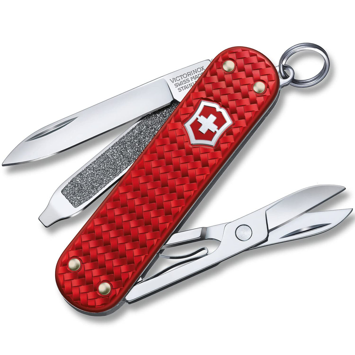 Victorinox Navaja Classic Precious Alox, Iconic Red, 5 Usos - Precious Alox - Rojo