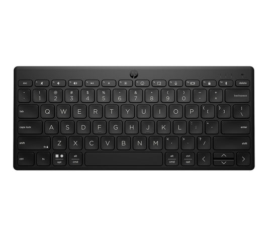 HP Teclado Inalámbrico 350, Conectividad 10 Metros, 2.4 GHz, en Español, Windows/Mac OS, Multi-Dispositivo, Negro (692S8AA)
