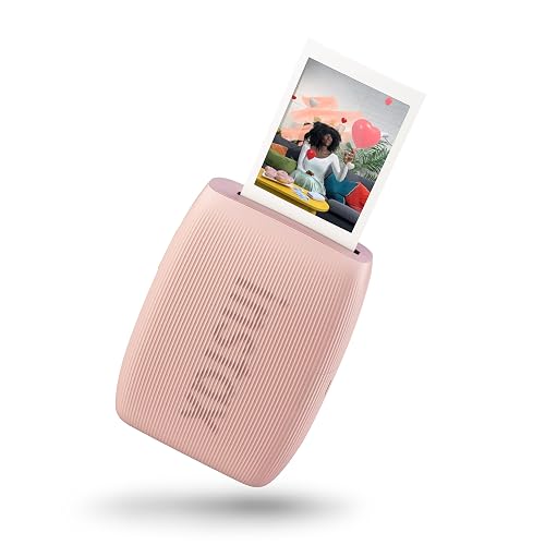 Fujifilm Impresora Link 3 Rosa | Impresión de alta velocidad, efectos AR 3D integrados, modo Click to collage, tamaño de la imagen 62 x 46 mm