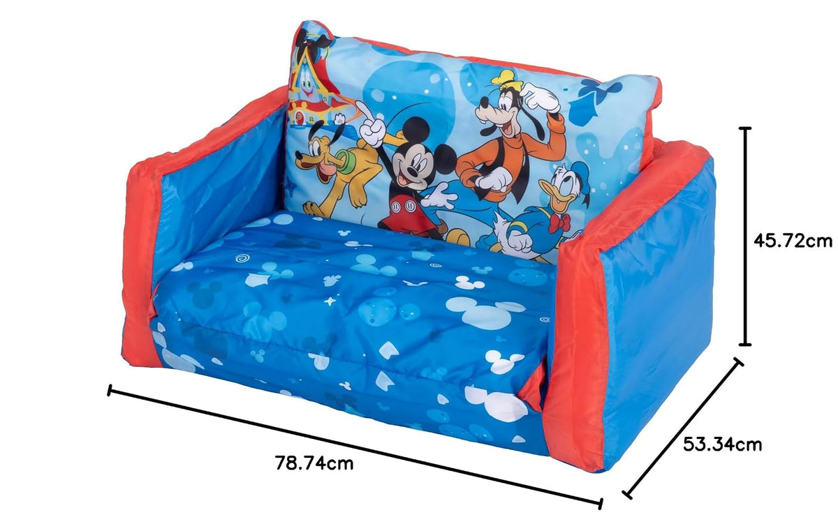 Mickey Mouse Sofá Cama Inflable 2 en 1 Plegable para Niños