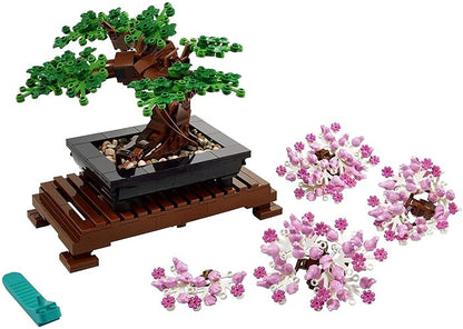 LEGO® Icons 10281 Bonsái, Árbol Artificial Decorativo, Bloques de Construcción para Adultos, Idea Regalo para Mujeres y Hombres, Decoración Hogar u Oficina (878 Piezas)