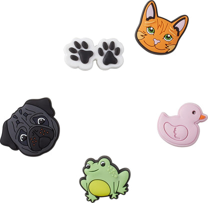 Crocs Jibbitz Charms Animal 5 paquetes | Jibbitz para Crocs dijes para zapato para Unisex adulto - Multicolor - 5 Pack De