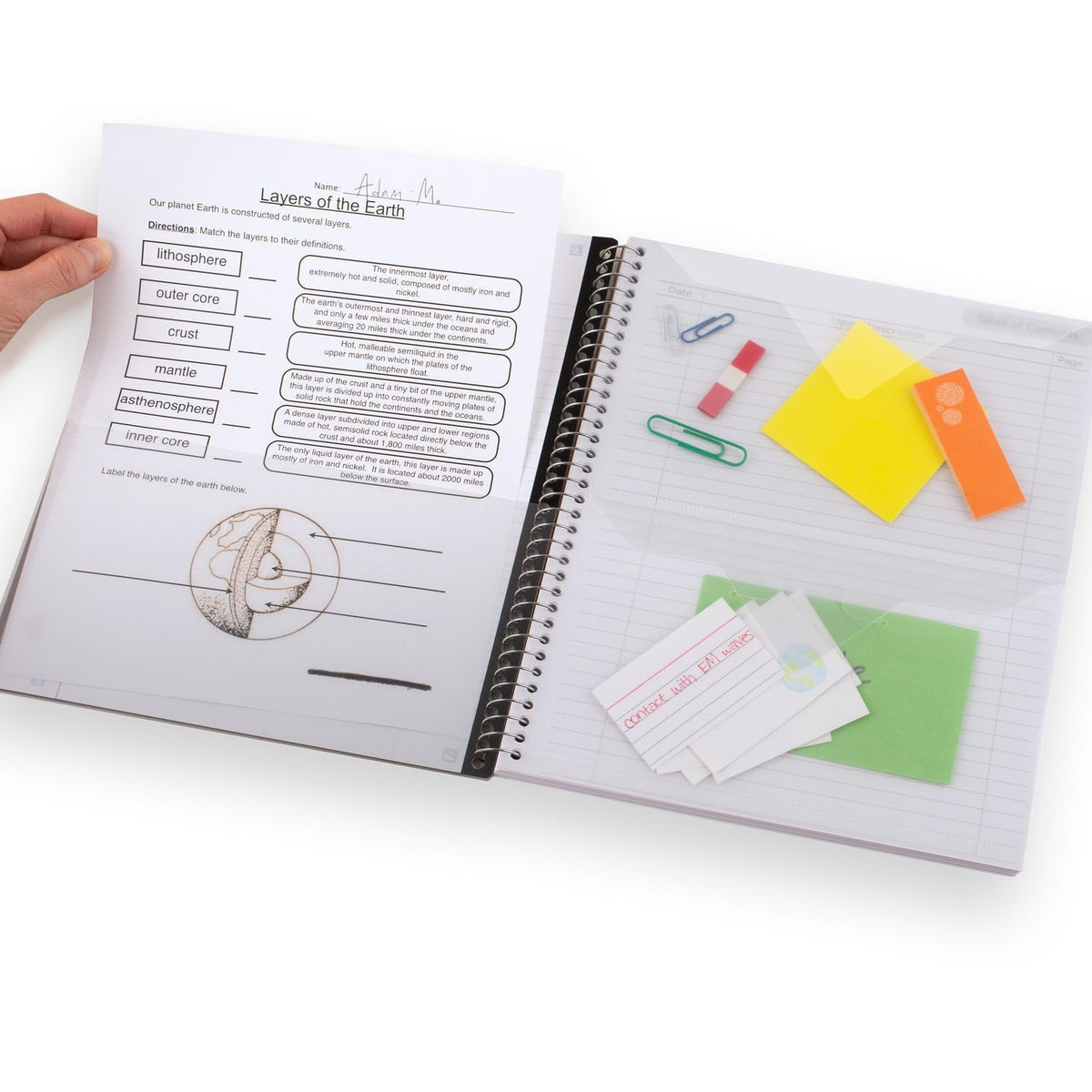 Five Star - Cuaderno interactivo en espiral para tomar notas, paquete de 6, 1 tema, papel a rayas universitarias, 8-1/2 x 11 pulgadas, 100 hojas, lucha contra el sangrado de tinta, cubierta