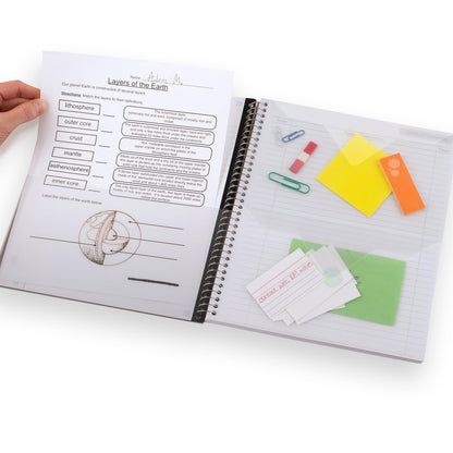 Five Star - Cuaderno interactivo en espiral para tomar notas, paquete de 6, 1 tema, papel a rayas universitarias, 8-1/2 x 11 pulgadas, 100 hojas, lucha contra el sangrado de tinta, cubierta