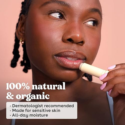 EOS 2 Piece Organic Lip Balm Stick, Vanilla Bean, 0.28 Ounce