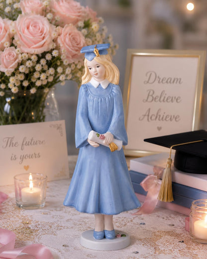 Enesco 515760 Growing Up Girls Blonde Graduate Figurine, 6.25-Inch