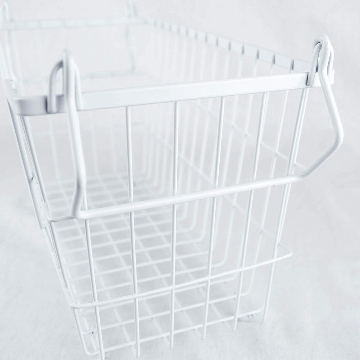 DII Home Essentials Canastilla de Metal, Blanco, Pequeño, 1