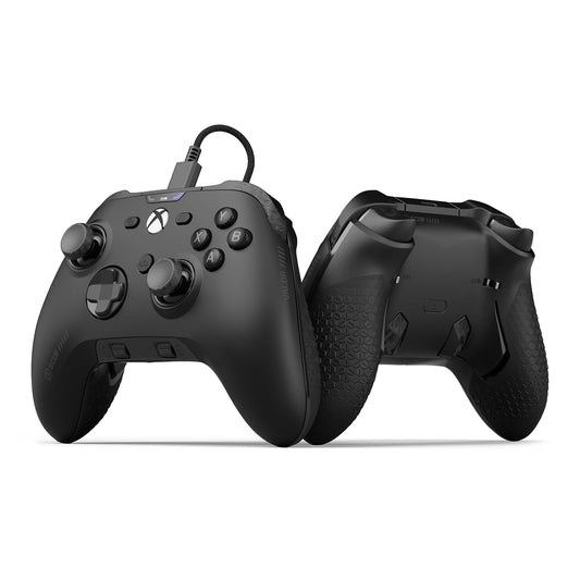 SCUF VALOR Mando Xbox Performance con Cable, TMR Anti-Drift – Negro | Palas Traseras Personalizables, Gatillos Instantáneos, Controles de Audio, Xbox Series X|S, Xbox One, Windows PC
