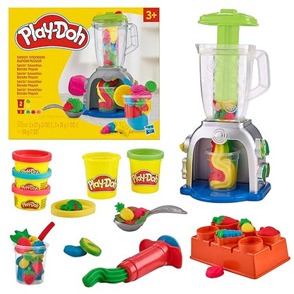 Play-Doh - Licuadora de Batidos Coloridos - Set de licuadora de Juguete - Artículos de Cocina de Juguete - Juguetes para Actividades de Manualidades para niños y niñas a Partir de 3 años