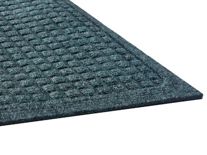 Guardian EcoGuard Indoor Wiper Floor Mat, Recycled Plastic and Rubber, 4' x 6', Green