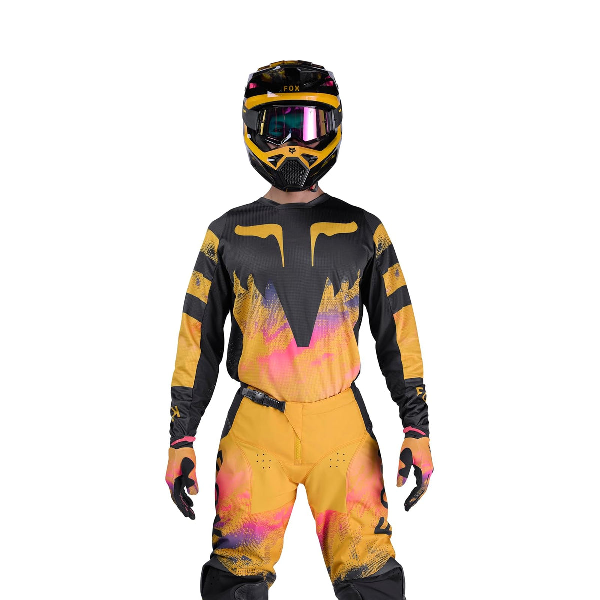 Fox Racing 180 Jersey Playera de Motocross para Hombre - G - Mandarina Kairos