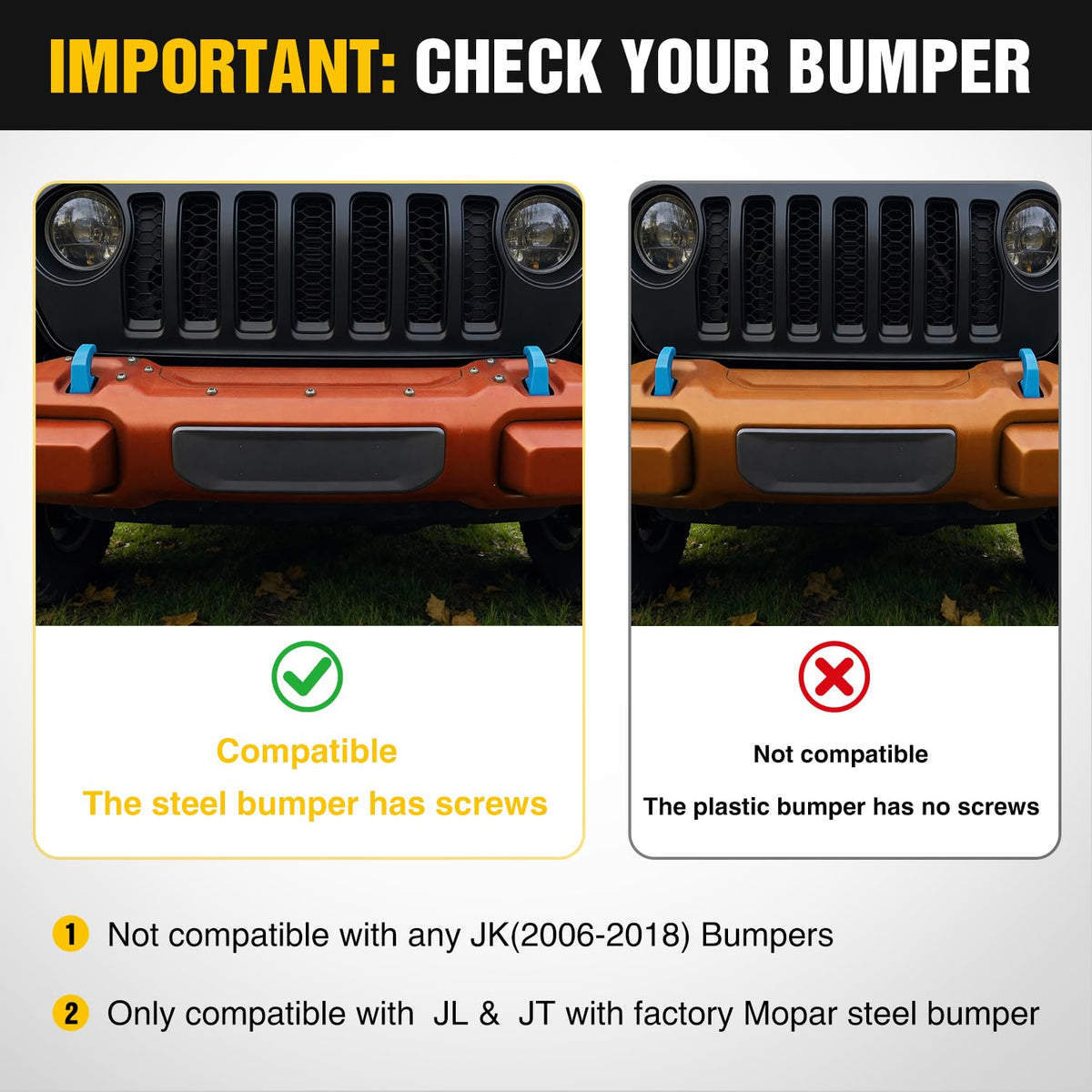 Nilight Protector de Cepillo para Polvo Frontal, Compatible con Jeep Wrangler JL 2018-2025, Gladiator JT 2019-2025, Protector de Rejilla de Barra de Acero se Adapta a Parachoques de Acero Rubicon de