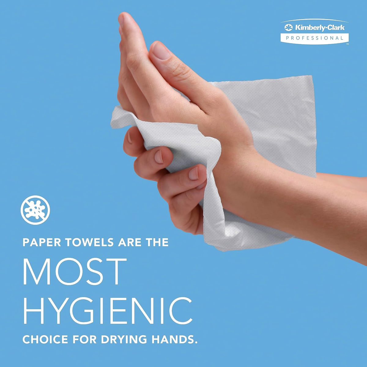 Kimberly-Clark Sanitouch - Dispensador de toallas de papel de rollo duro (09991), dispensador de manos libres, color blanco